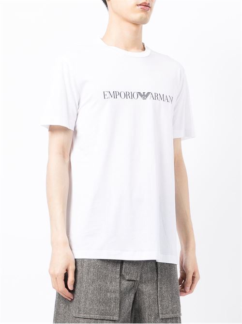 T-shirt uomo con stampa logo EMPORIO ARMANI | 8N1TN51JPZZ0146